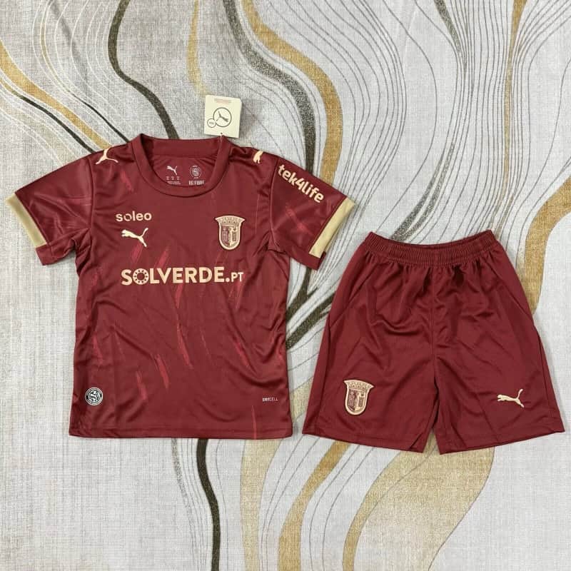 Braga 26/27 Kids Away Soccer Jersey And Shorts Braga 26/27 Kids Away Soccer Jersey And Shorts