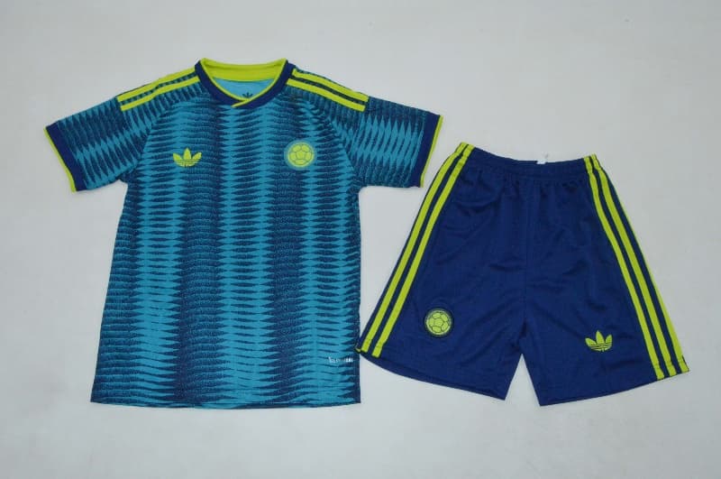 Colombia 2026 Kids World Cup Away Soccer Jersey And Shorts Colombia 2026 Kids World Cup Away Soccer Jersey And Shorts