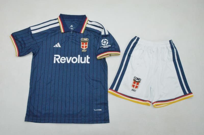 Como 26/27 Kids Home Soccer Jersey And Shorts