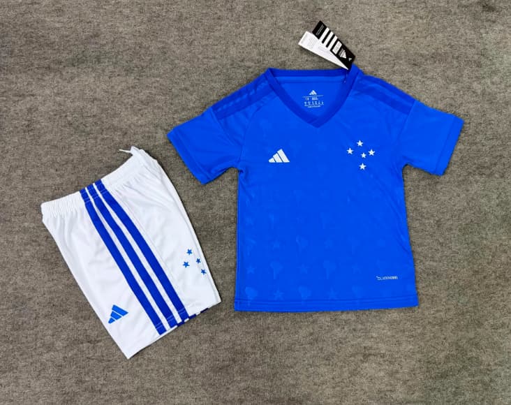 Cruzeiro 2026 Kids Home Soccer Jersey And Shorts Cruzeiro 2026 Kids Home Soccer Jersey And Shorts