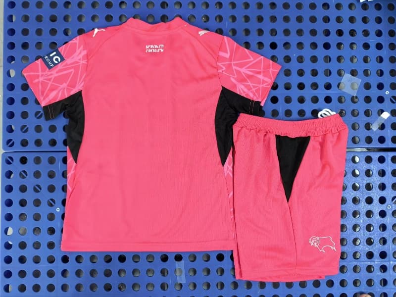 Derby County 26/27 Kids Away Soccer Jersey And Shorts