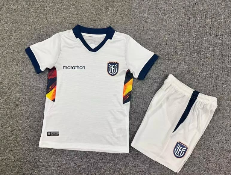 Ecuador 2026 Kids Away Soccer Jersey And Shorts Ecuador 2026 Kids Away Soccer Jersey And Shorts