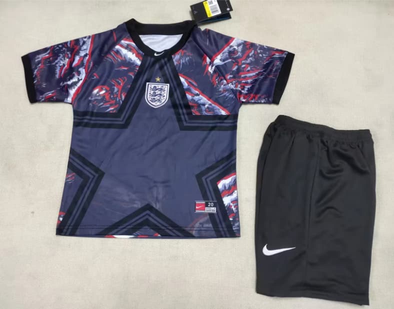 England 2026 Kids Goalkeeper Soccer Jersey And Shorts England 2026 Kids Goalkeeper Soccer Jersey And Shorts