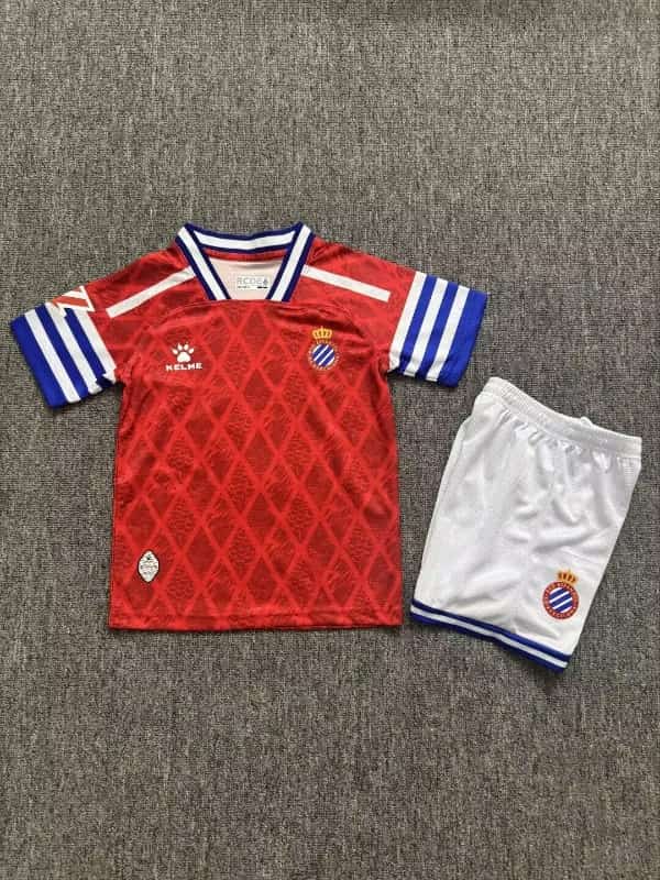 Espanyol 26/27 Kids Away Soccer Jersey And Shorts