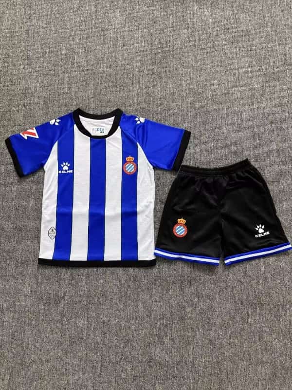 Espanyol 26/27 Kids Home Soccer Jersey And Shorts