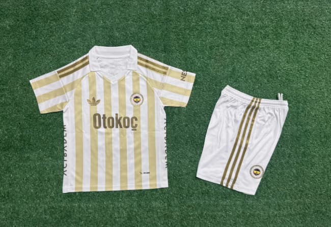 Fenerbahce 26/27 Kids Away Soccer Jersey And Shorts