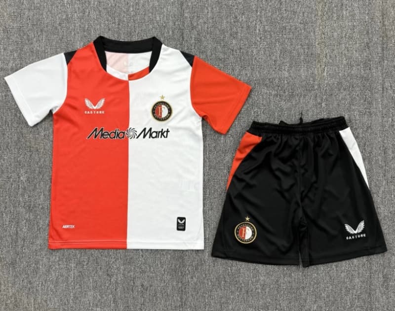 Feyenoord 26/27 Kids Home Soccer Jersey And Shorts Feyenoord 26/27 Kids Home Soccer Jersey And Shorts