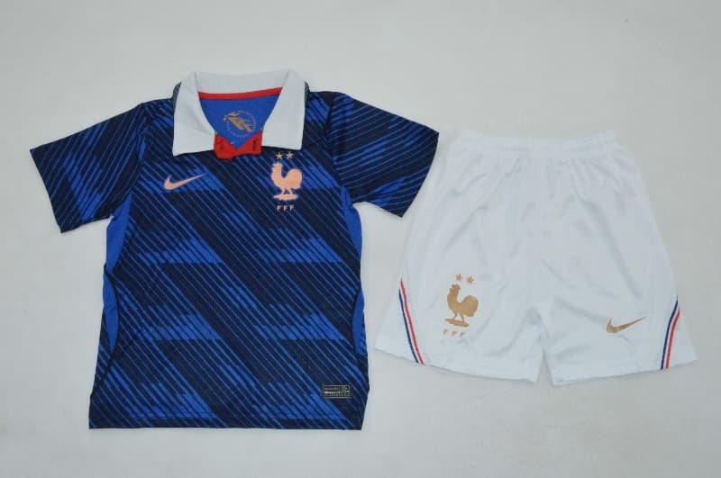 France 2026 Kids World Cup Home Soccer Jersey And Shorts France 2026 Kids World Cup Home Soccer Jersey And Shorts