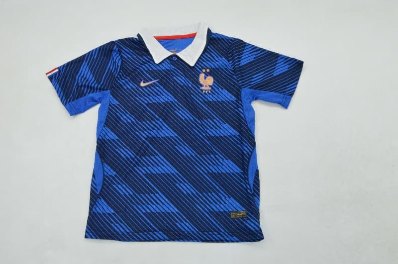 France 2026 Kids World Cup Home Soccer Jersey And Shorts (Player)