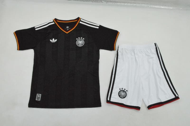 Germany 2026 Kids Black Soccer Jersey And Shorts Germany 2026 Kids Black Soccer Jersey And Shorts