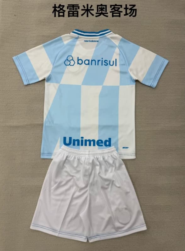 Gremio 2026 Kids Away Soccer Jersey And Shorts