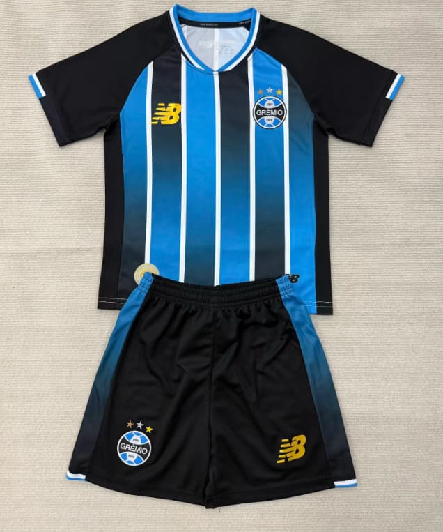 Gremio 2026 Kids Home Soccer Jersey And Shorts Gremio 2026 Kids Home Soccer Jersey And Shorts