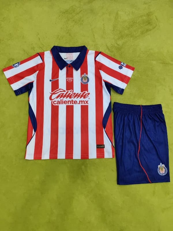 Guadalajara 26/27 Kids Home Soccer Jersey And Shorts (Player)