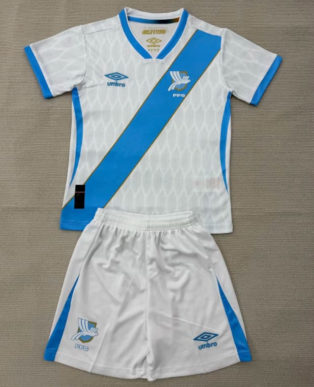 Guatemala 2026 Kids Home Soccer Jersey And Shorts Guatemala 2026 Kids Home Soccer Jersey And Shorts
