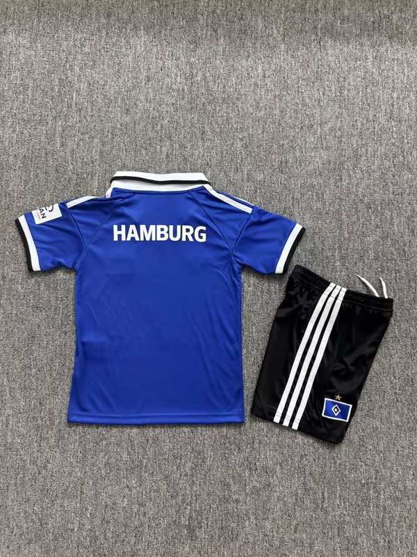 Hamburg 26/27 Kids Away Soccer Jersey And Shorts