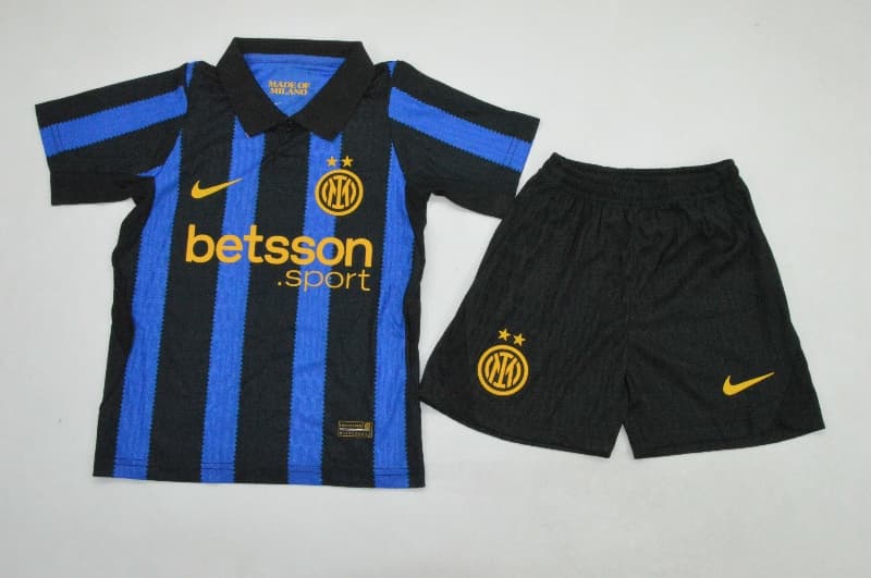 Inter Milan 26/27 Kids Home Soccer Jersey And Shorts (Player) Leaked