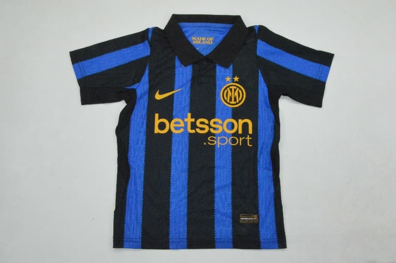 Inter Milan 26/27 Kids Home Soccer Jersey And Shorts (Player) Leaked