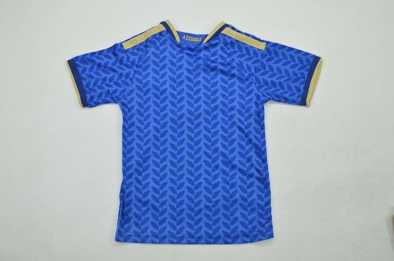 Italy 2026 Kids Home Soccer Jersey And Shorts (Player)