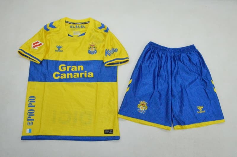 Las Palmas 26/27 Kids Home Soccer Jersey And Shorts Las Palmas 26/27 Kids Home Soccer Jersey And Shorts