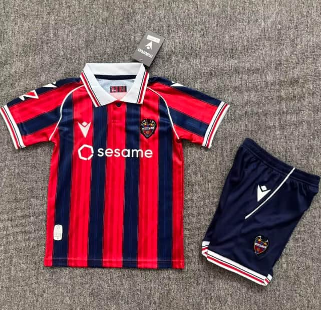 Levante 26/27 Kids Home Soccer Jersey And Shorts