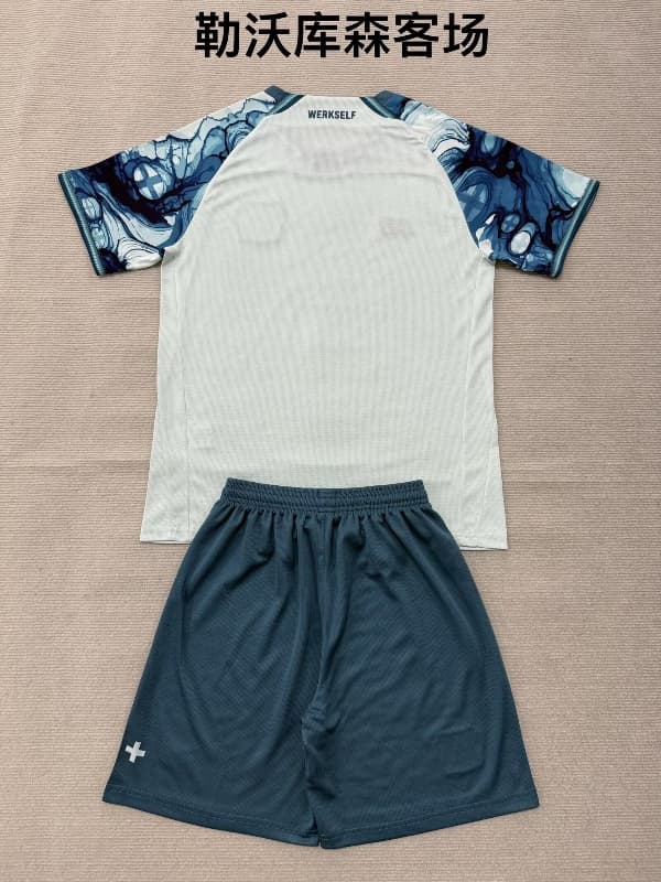 Leverkusen 26/27 Kids Away Soccer Jersey And Shorts