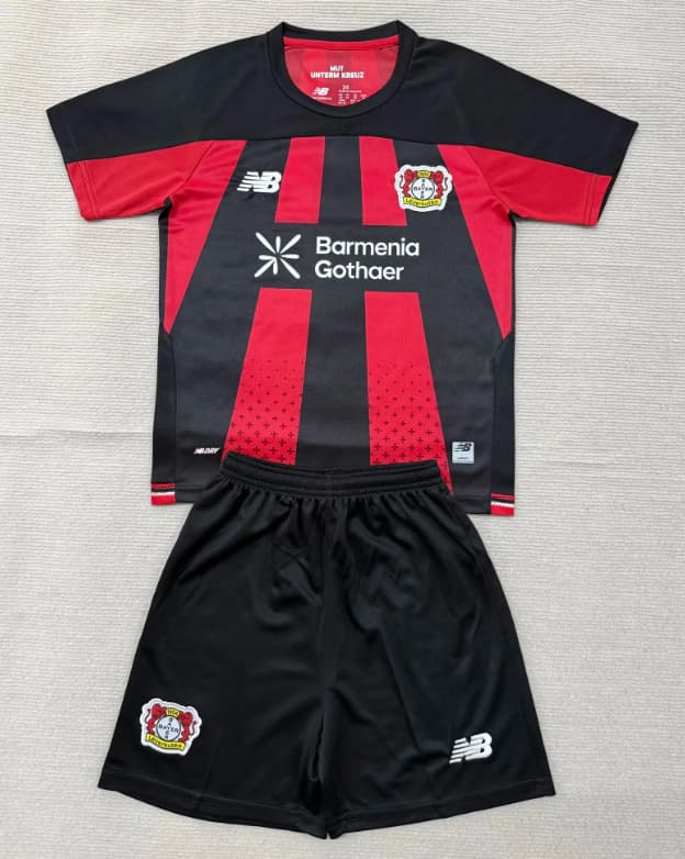 Leverkusen 26/27 Kids Home Soccer Jersey And Shorts