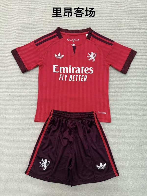 Lyon 26/27 Kids Away Soccer Jersey And Shorts Lyon 26/27 Kids Away Soccer Jersey And Shorts