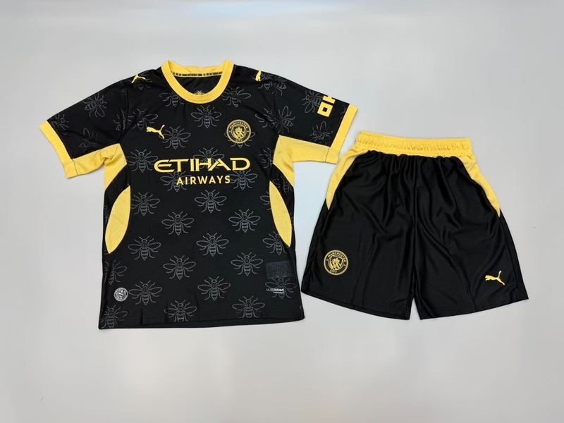 Manchester City 26/27 Kids Away Soccer Jersey And Shorts (Player)