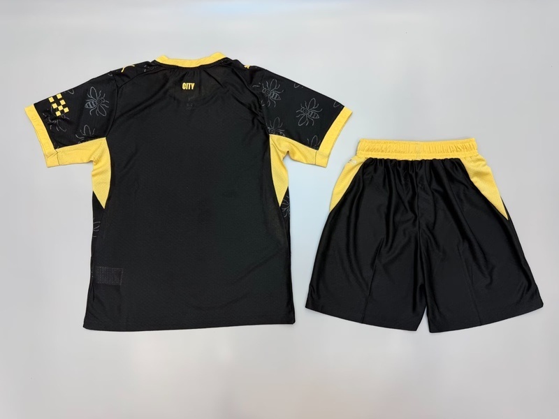 Manchester City 26/27 Kids Away Soccer Jersey And Shorts (Player)