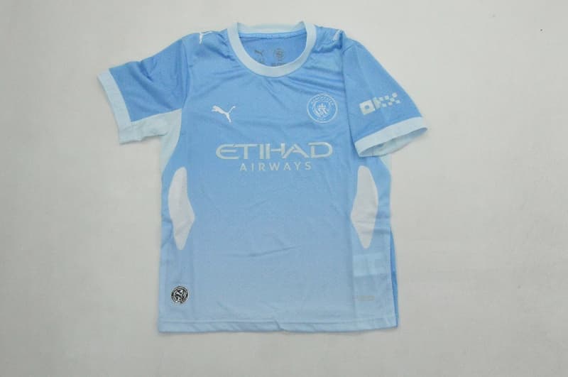 Manchester City 26/27 Kids Home Soccer Jersey And Shorts (Player) Leaked