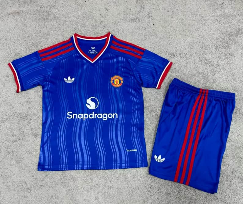 Manchester United 26/27 Kids Away Soccer Jersey And Shorts