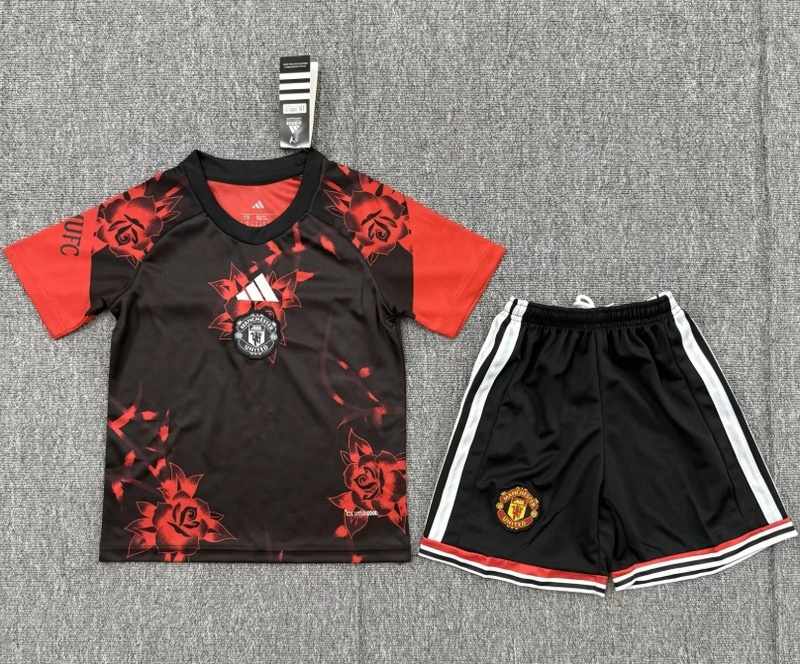 Manchester United 26/27 Kids Special Soccer Jersey And Shorts Manchester United 26/27 Kids Special Soccer Jersey And Shorts