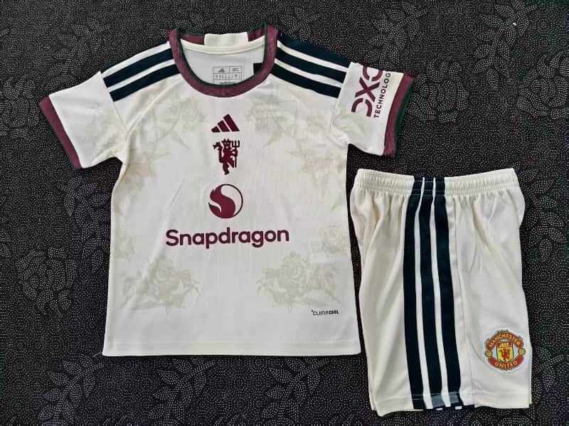 Manchester United 26/27 Kids Third Soccer Jersey And Shorts