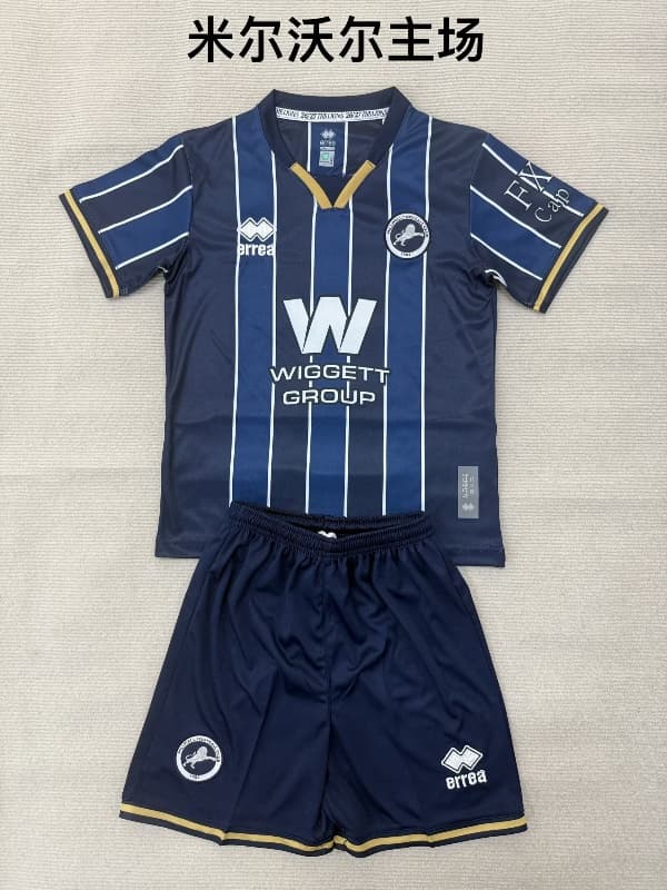 Millwall 26/27 Kids Home Soccer Jersey And Shorts