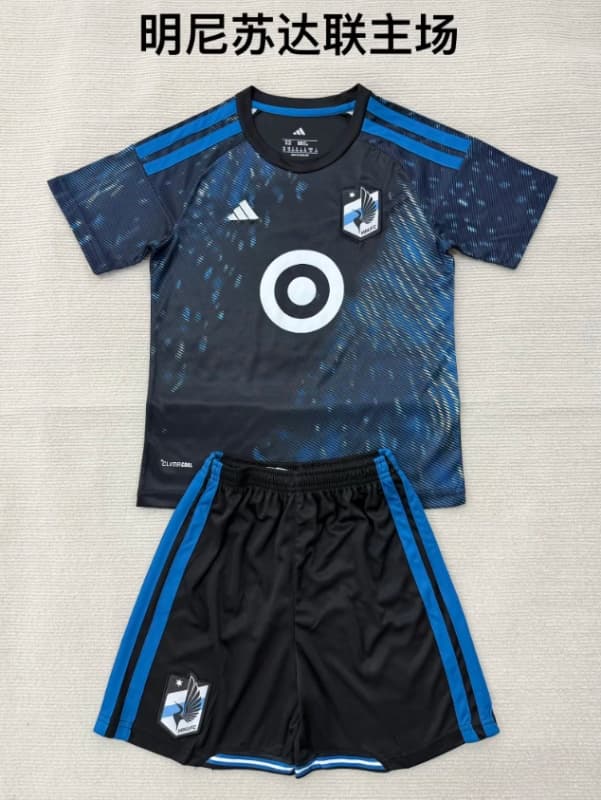 Minnesota United 2026 Kids Home Soccer Jersey And Shorts Minnesota United 2026 Kids Home Soccer Jersey And Shorts