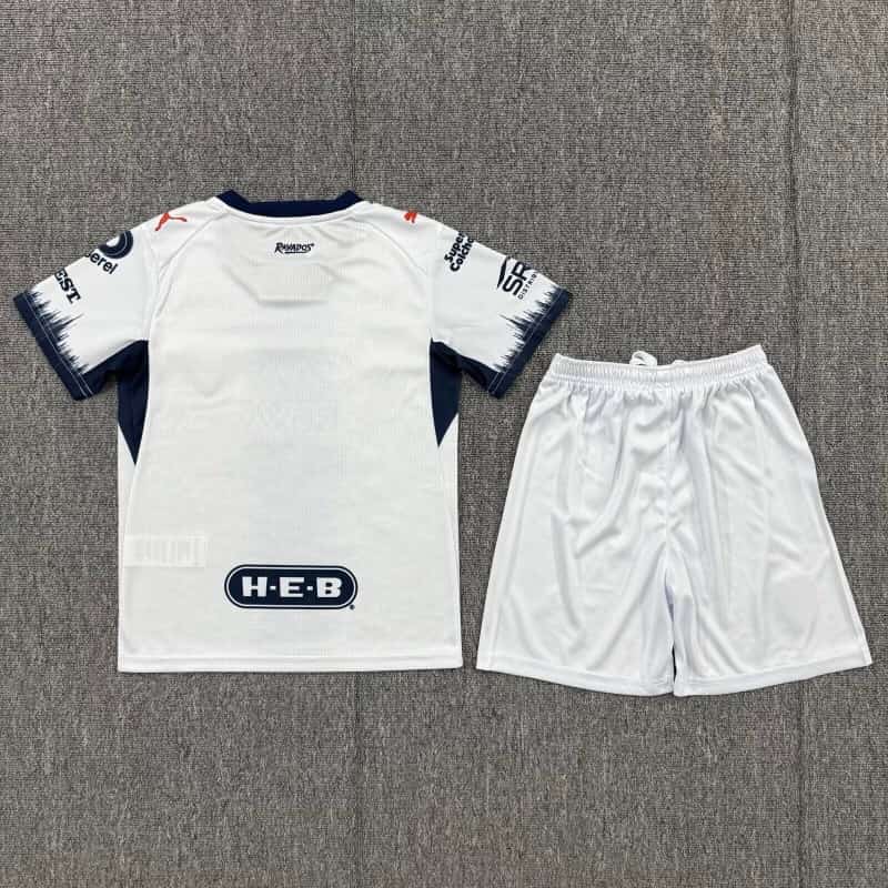 Monterrey 26/27 Kids Away Soccer Jersey And Shorts