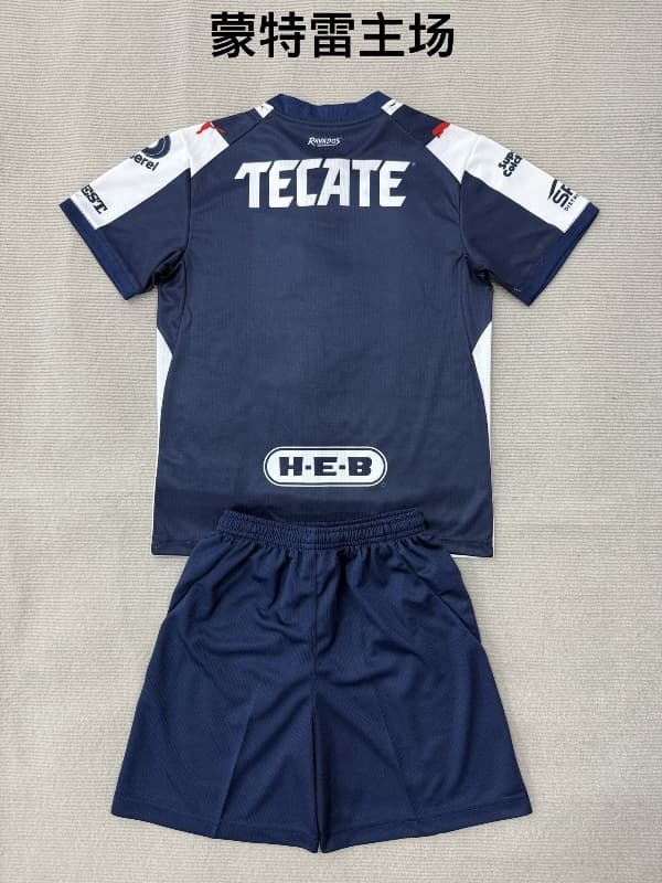 Monterrey 26/27 Kids Home Soccer Jersey And Shorts