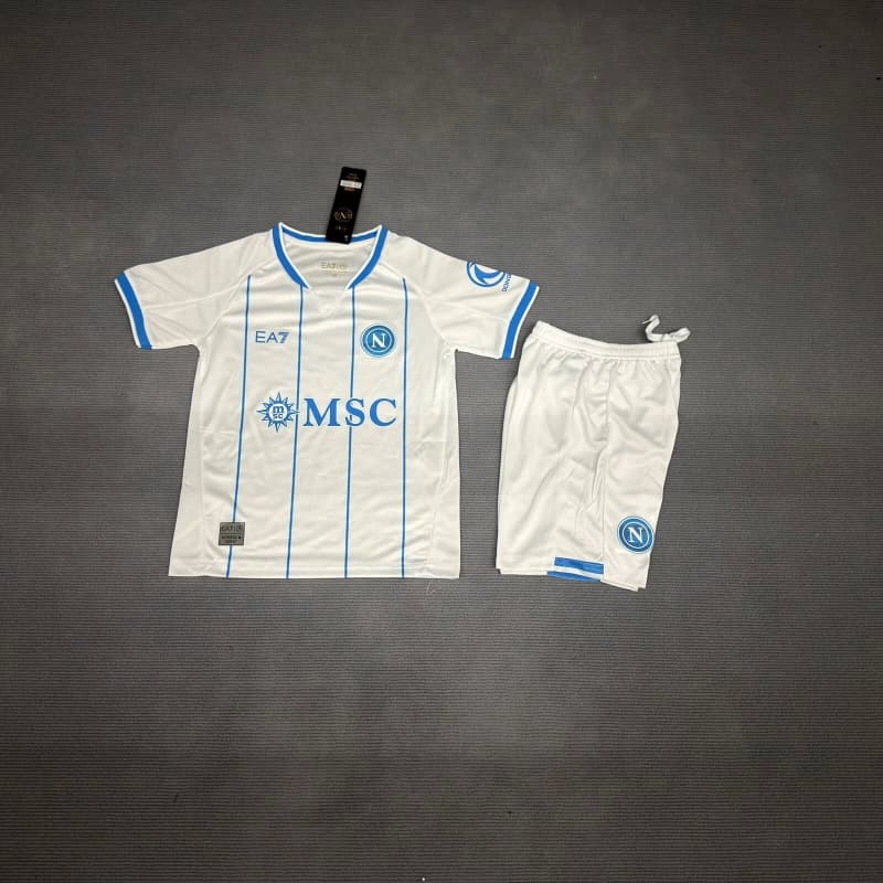 Napoli 26/27 Kids Away Soccer Jersey And Shorts