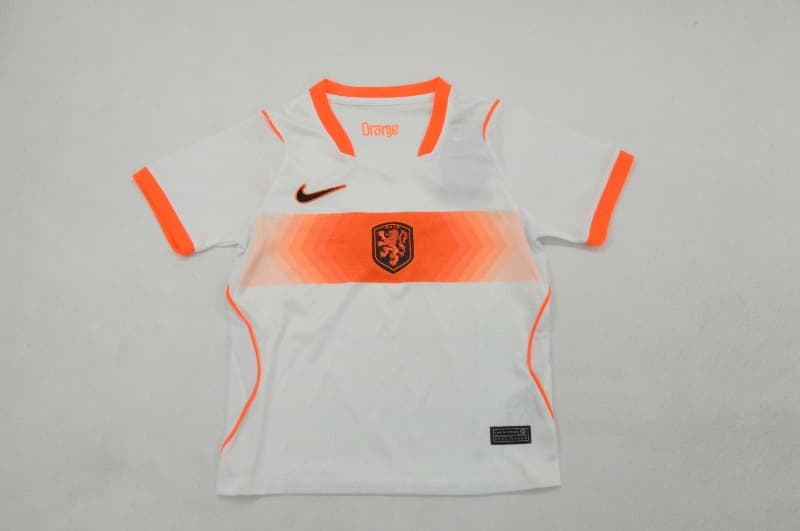 Netherlands 2026 Kids World Cup Away Soccer Jersey And Shorts