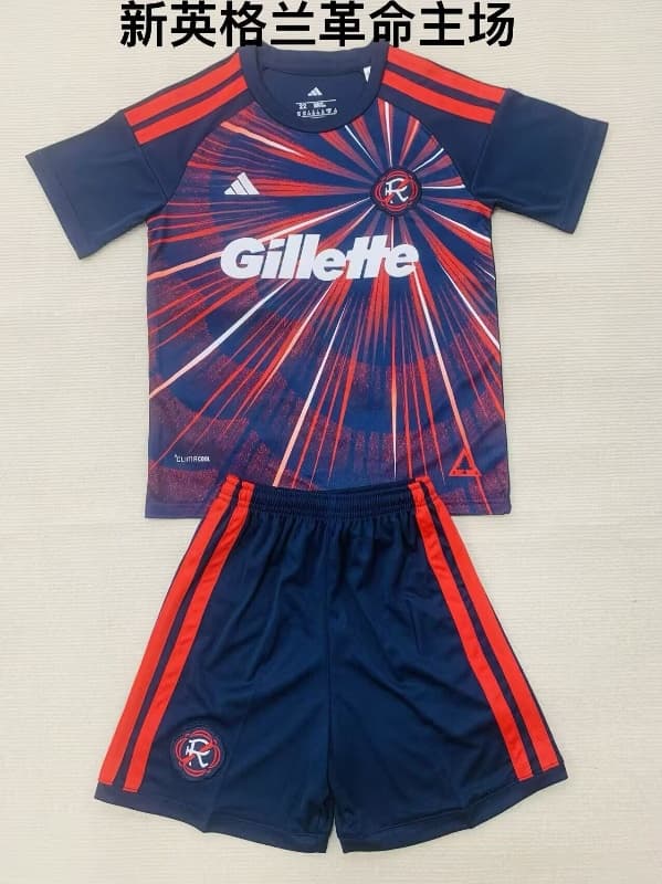 New England 2026 Kids Home Soccer Jersey And Shorts New England 2026 Kids Home Soccer Jersey And Shorts