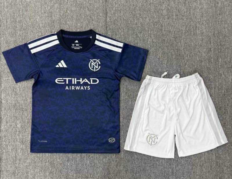 New York City 2026 Kids Away Soccer Jersey And Shorts New York City 2026 Kids Away Soccer Jersey And Shorts