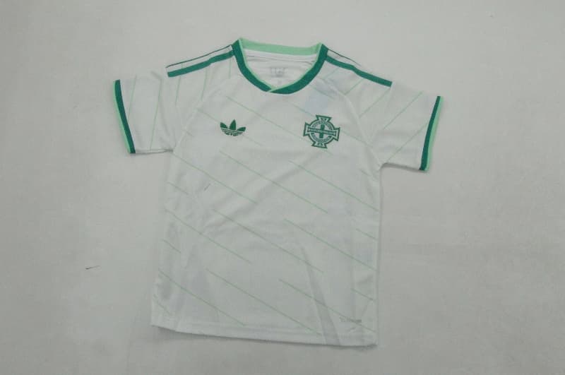 Northern Ireland 2026 Kids Away Soccer Jersey And Shorts