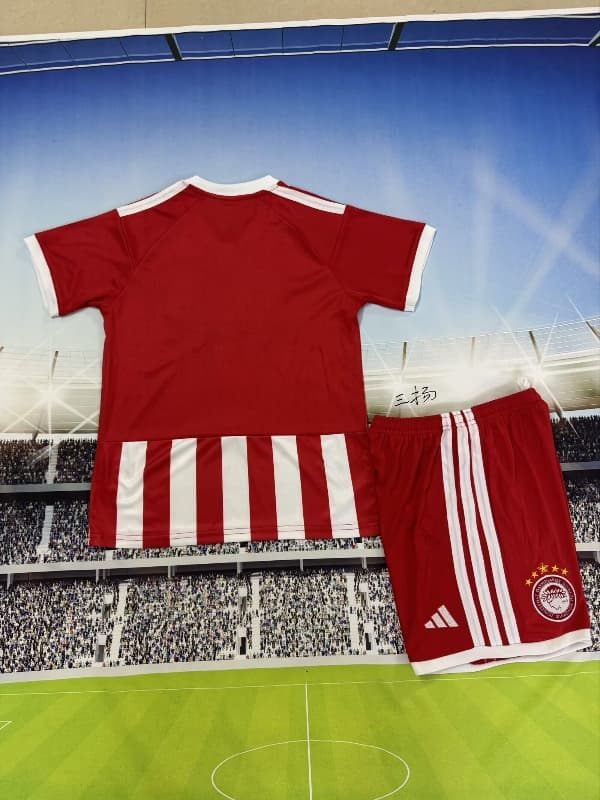 Olympiacos 26/27 Kids Home Soccer Jersey And Shorts
