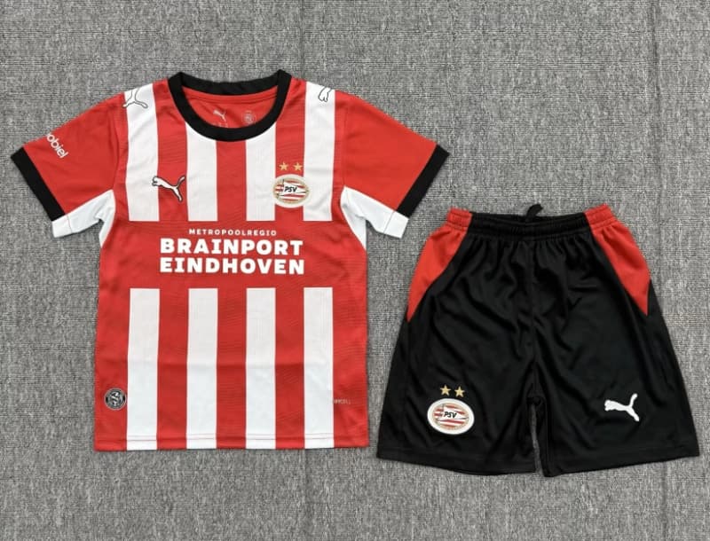 PSV Eindhoven 26/27 Kids Home Soccer Jersey And Shorts PSV Eindhoven 26/27 Kids Home Soccer Jersey And Shorts