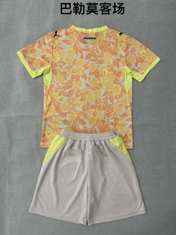 Palermo 26/27 Kids Away Soccer Jersey And Shorts