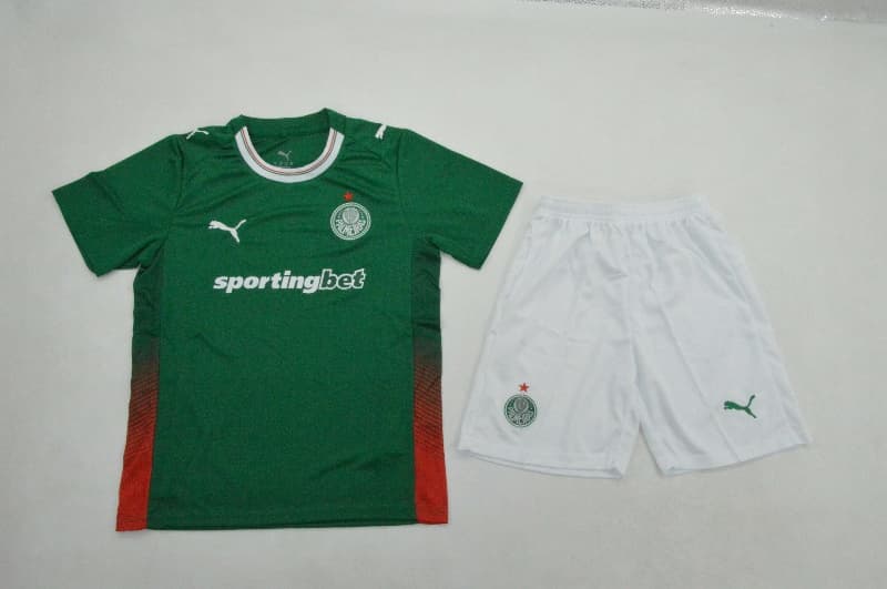 Palmeiras 2026 Kids Home Soccer Jersey And Shorts