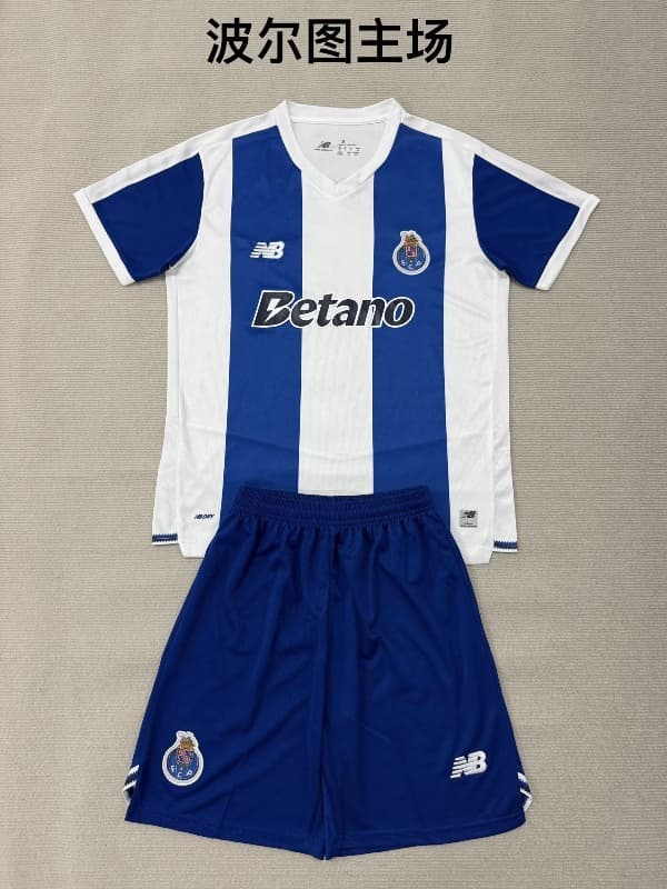 Porto 26/27 Kids Home Soccer Jersey And Shorts