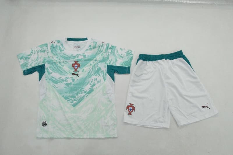 Portugal 2026 Kids World Cup Away Soccer Jersey And Shorts (Player) Portugal 2026 Kids World Cup Away Soccer Jersey And Shorts (Player)