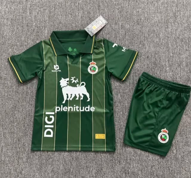 Racing Santander 26/27 Kids Away Soccer Jersey And Shorts