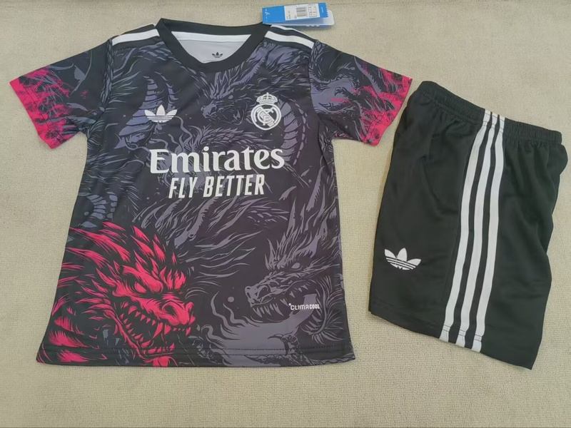 Real Madrid 26/27 Kids Special Soccer Jersey And Shorts 05